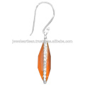 Beautiful Red Onyx Gemstone 925 Sterling Silver Earring